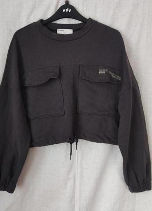 Кофта котонова оверсайз pull&bear  роз. 44-46