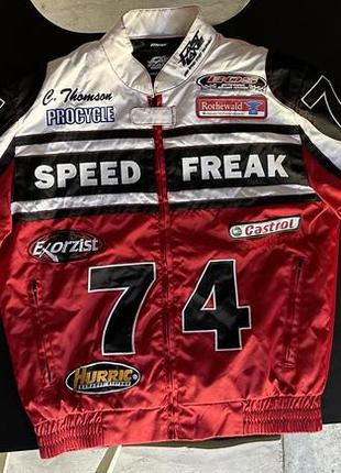 Fast lane racing jacket 2009 рейсинг мото куртка фаст лейн speed freak 74 мотокуртка