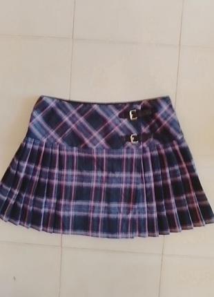 Красива фірмова  спідничка  в клітинку 14 розміру