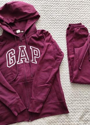 Спортивний костюм gap бордовий xs