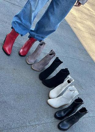 Напівчоботи натуральна шкіра/замша