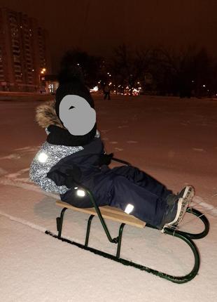 Стильний синій комбінезон lenne 110 для хлопчика світловідбивний2 фото