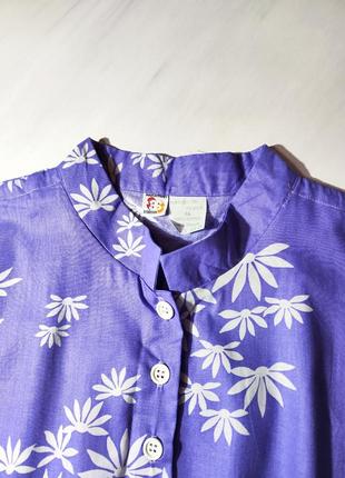 Виробництво франція яскраве бузкове плаття в квітковий принт зі 100% котону5 фото