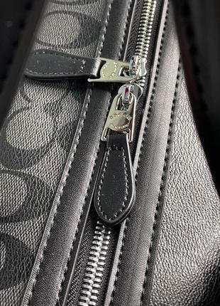 Сумка coach voyager duffle bag in charcoal8 фото