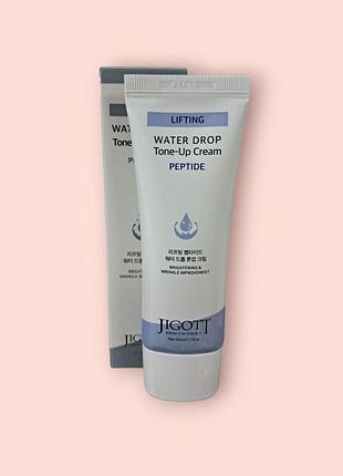 Зволожуючий крем для обличчя пептиди jigott lifting peptide water drop tone up cream, jigott - 50 мл