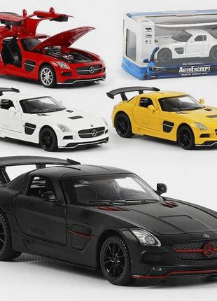 Машина 87036 (48) "авто эксперт" 4 цвета, металлопластик, 1:32, звук, свет, инерция, открывающаяся дверь,