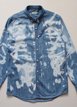 Класна джинсова сорочка в непересічному дизайні від topman