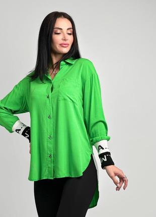 Удлиненная женская блузка с принтом на спине микки маус4 фото