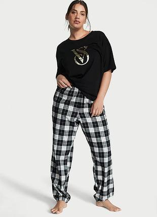Піжама з бавовни та фланелі. victoria's secret. оригінал 🇺🇸