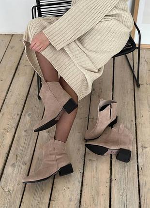 Черевики натуральна замша6 фото