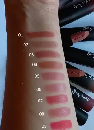 Матова помада для губ parisa cosmetics stay matte