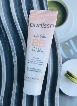 ✔️оригинал безмасляный базовый праймер база под макияж purlisse silk glow bb base trimer