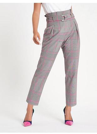 ❤️ отличные брюки в клетку (укороченные) river island