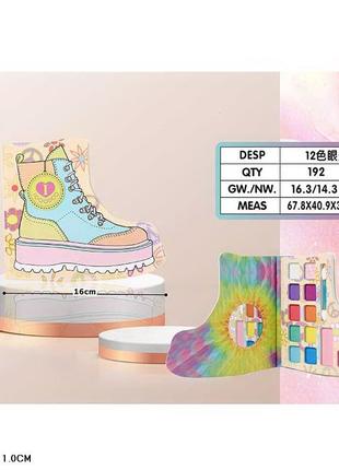 Косметика тени для век, румяна 12 цветов кор. 16*14*1см /192-16/