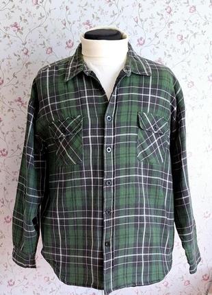 Рубашка теплая, байковая, на подкладке, на тонком синтепоне basic editions, extra...