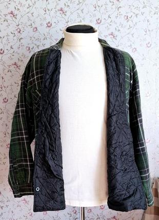 Рубашка теплая, байковая, на подкладке, на тонком синтепоне basic editions, extra...