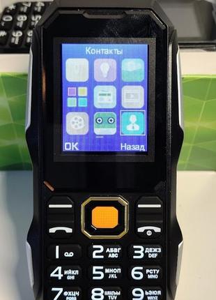 Протиударний телефон hardphone w2 — 2 sim, захищений камера 2 mp, російська клавіатура стерео