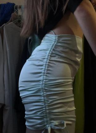 Красивая мини юбка с завязками2 фото
