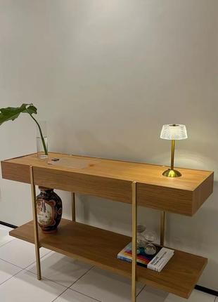 Лампа акусуляторна нова золота світильник павер банк