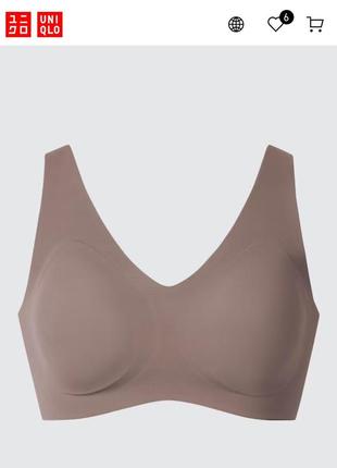 Топ с бра  лиф uniqlo