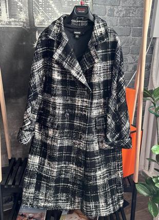 Брендове пальто шерсть dkny🔥2 фото