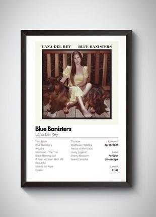 Постер в рамке lana del rey - blue banisters / лана дель рей2 фото