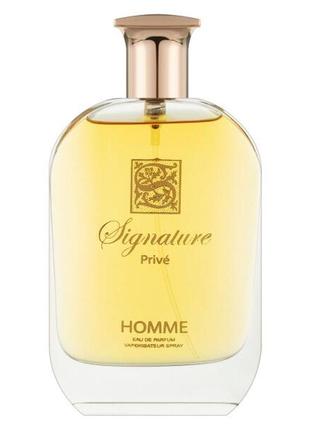 Signature prive homme нішева парфумована вода чоловіча, 100 мл