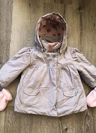 Курточка з жилеткою,:для дівчинки на 12місяців