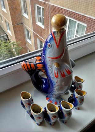 Коллекционный сервиз рыбки