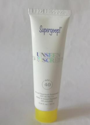 Supergoop! unseen sunscreen - сонцезахисний крем spf 40, 10 мл