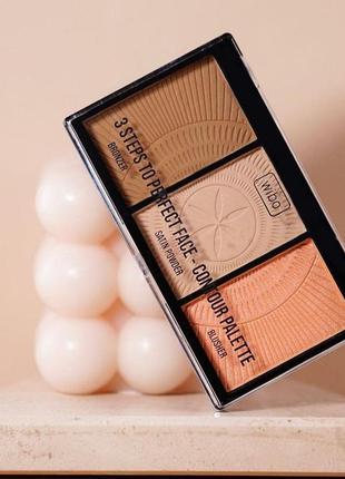 Wibo 3 steps to perfect face contour palette палетка для контуринга