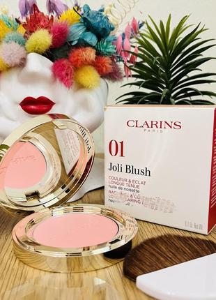 Оригінал clarins joli blush компактні рум'яна 01 cheeky baby