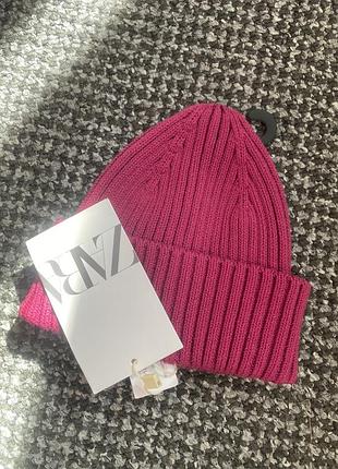 Шапка zara для девочки на 1-1,5