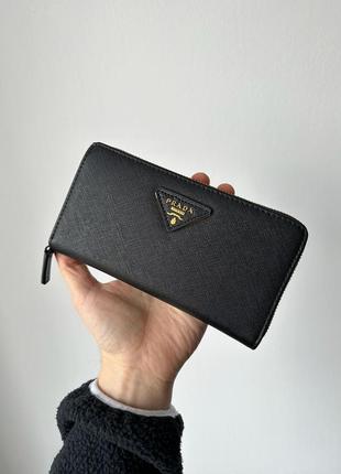 Pre-Loved Prada Canapa Logo Canvas Handbag, шкіряний гаманець, портмоне, кожаный кошелёк
