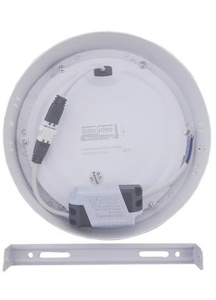 Світильник накладний led round downlight 12w-220v-850l-4000k alum tnsy5 фото