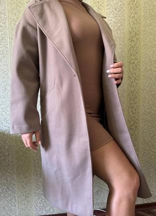 Пальто house осіннє колір мокко oversize
