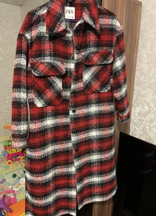 Довге пальто zara