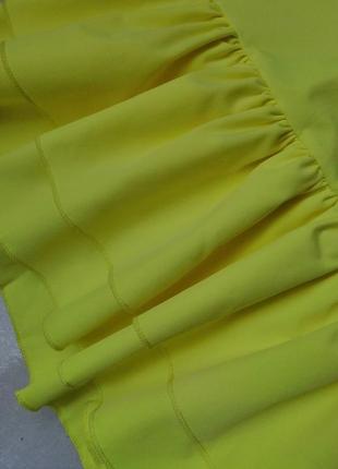 Сукня сарафани струминної тканини суперсофт подвійний волан в комплекті пояс розмір універсальний тк2 фото