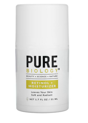 Pure biology, retinol moisturizer with ng kombuchka, 1.7 fl oz (51 ml)   крем для лица сша
