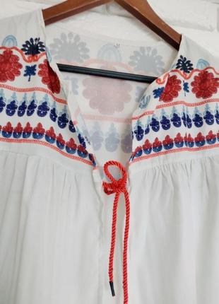 Накидка m кофтинка туніка пляжна блуза етно етнічний стиль3 фото