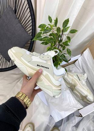 Кросівки в стилі  balenciaga triple s white
