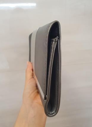 Клатч испанского бренда bijou brigitte, черно-серебряный