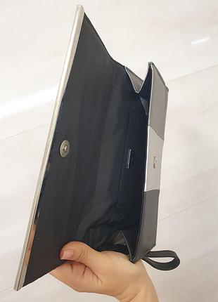 Клатч испанского бренда bijou brigitte, черно-серебряный