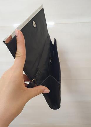 Клатч испанского бренда bijou brigitte, черно-серебряный