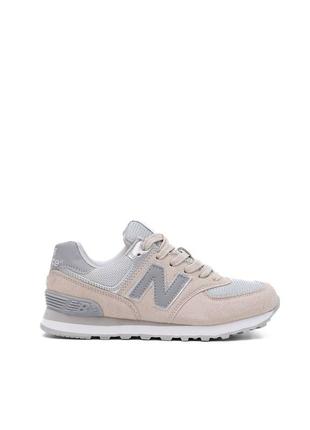 Жіночі кросівки new balance 574 grey beige * blckd