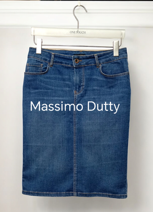 Джинсова спідниця massimo dutty з eфектом пуш-ап.