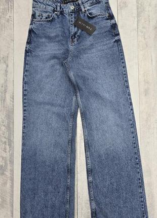 Джинсы straight (cotton) новые прямые черные синие