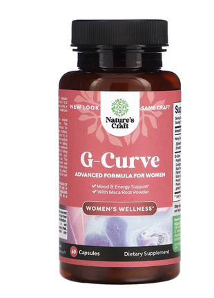 G-curve, 60 капсул поддержка настроения и энергии и естественное увеличение груди