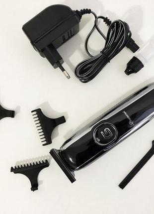 Парикмахерская машинка для бороды беспроводная gemei gm-6050, триммер для стрижки qw-850 бороды аккумуляторный