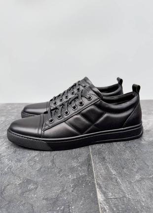 Чоловічі шкіряні черевики tsevo чорні | класичні черевики для чоловіків1 фото